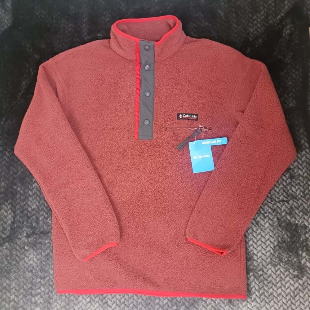 Columbia Men's Helvetia Half Snap Fleece Pullover Regular Fit Size‎ Small